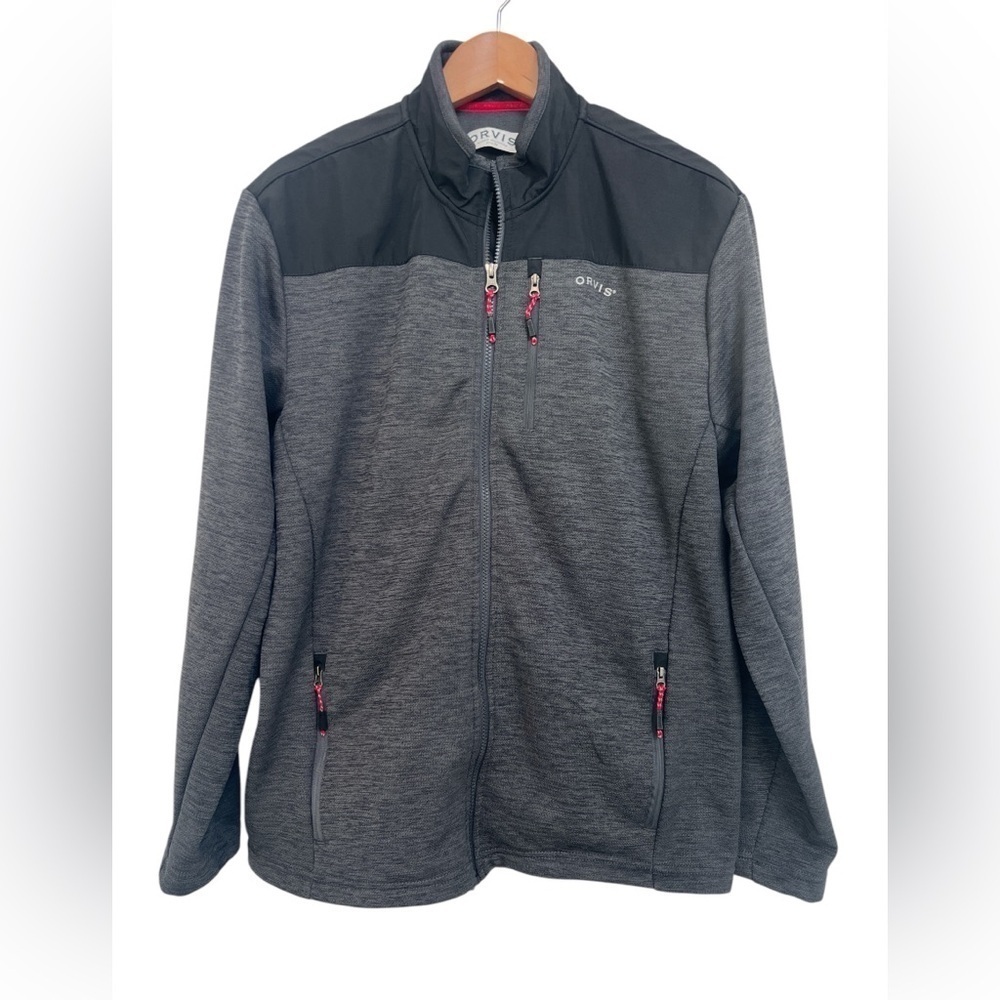 Orvis Men's Full Zip Fleece Lined Jacket Size Large